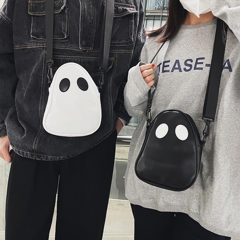 Sac à main fantôme d'Halloween, sac à bandoulière en similicuir PU sac à bandoulière mignon, cadeau de fantaisie de saison fantasmagorique pour femme fille