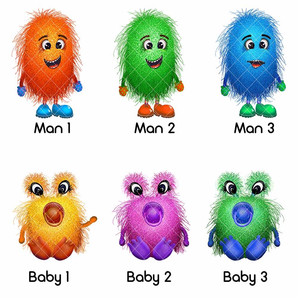 Personalized Biscuit Tin, Cute Cookie Jar with 1-8 Monsters, Cookie/Treat Storage Tin for Kitchen Counter, Decorative Snack Storage Tin