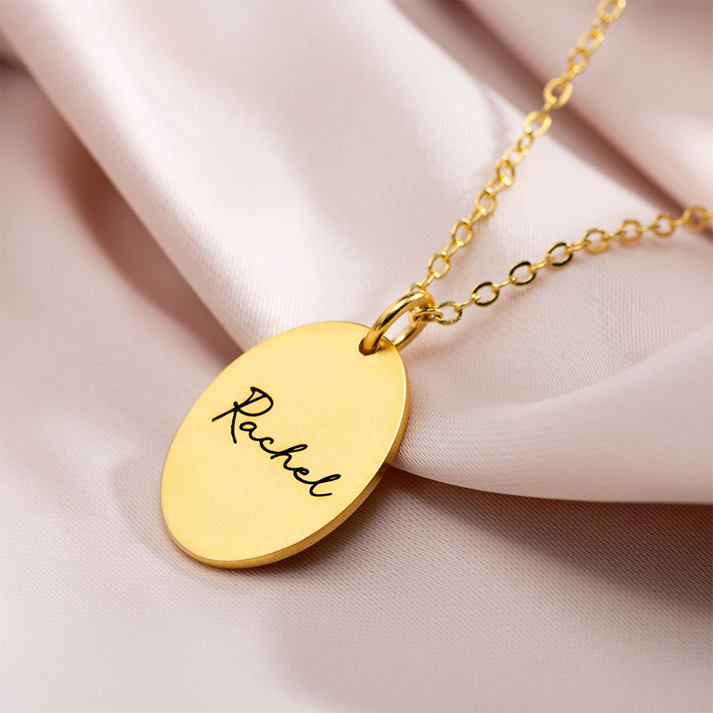 Colar de flores de nascimento de esmalte personalizado com nome, pingente de charme gravado em ouro, presente de aniversário/dia das mães para esposa/mãe/namorada/filha