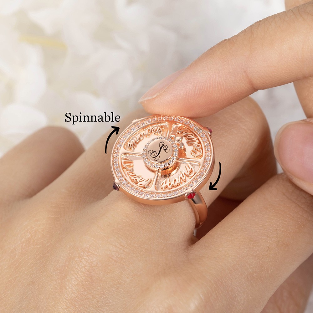 birthstone mother ring