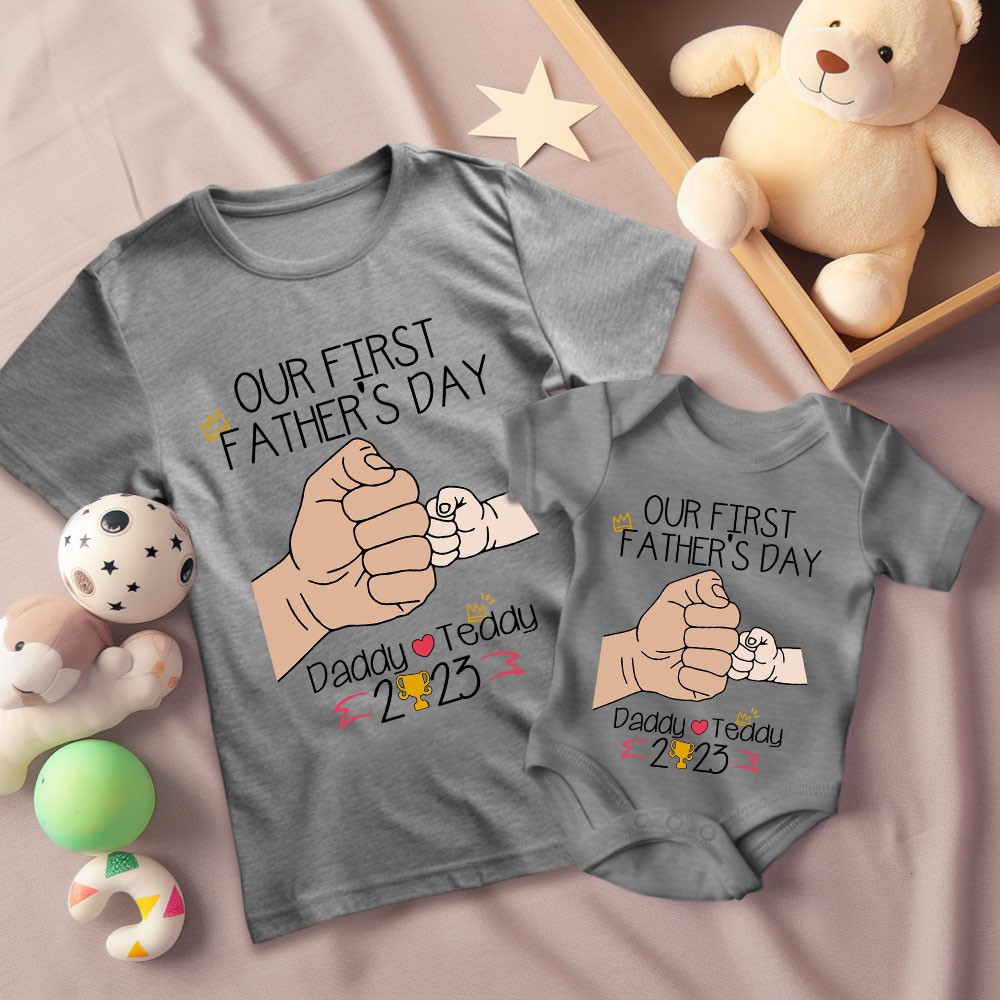 Chemises papa bébé assorties