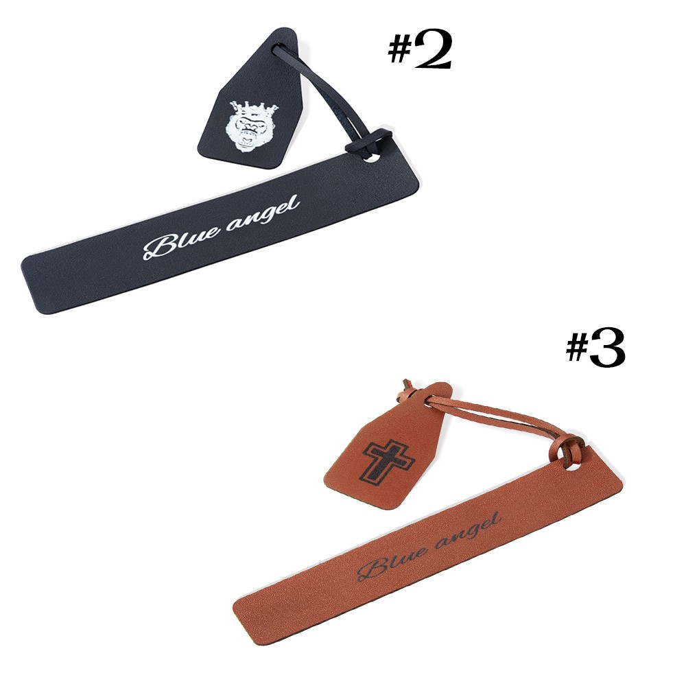 Personalized Leather Bookmark, Sold at 2pcs, Customized Leather Gift for Men, Anniversary Gift, Travelers/Graduation Gifts, Gift for Student/Book Lovers