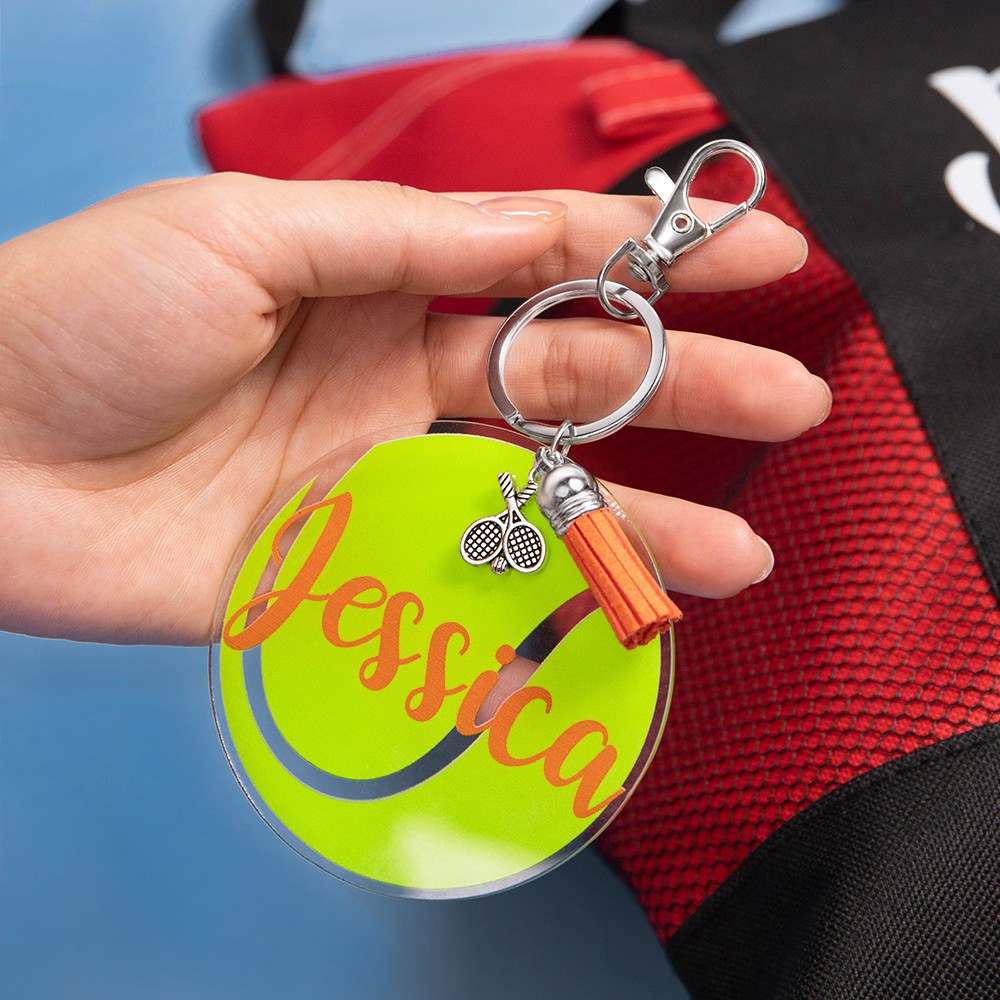 Tennis Ball Keychai