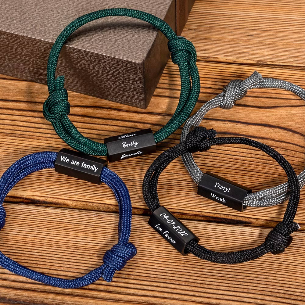 mens bracelet with kids names