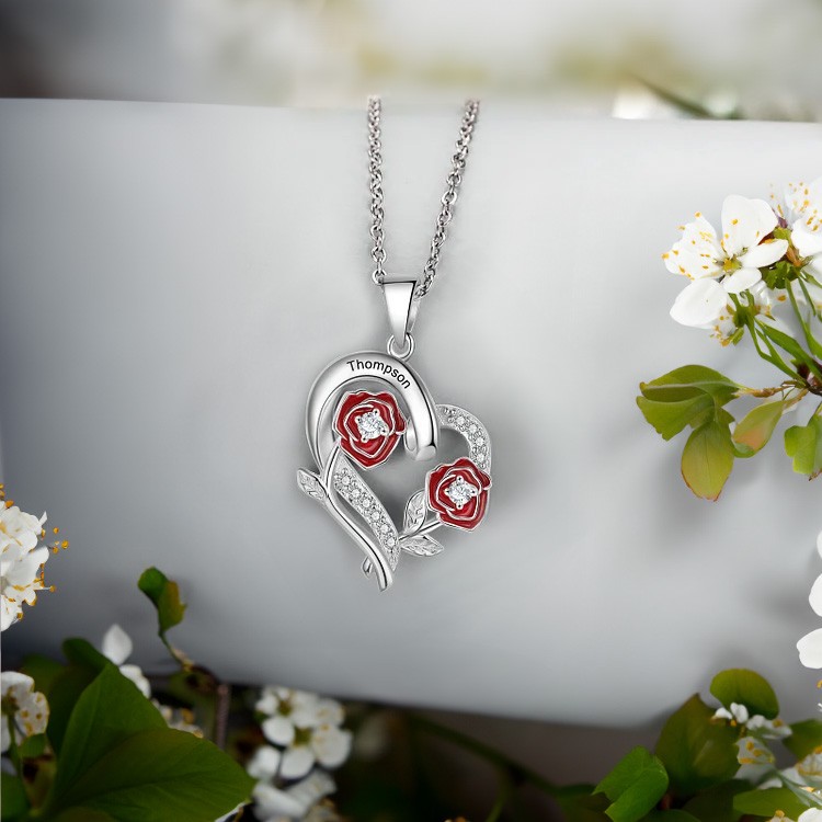 rose necklace