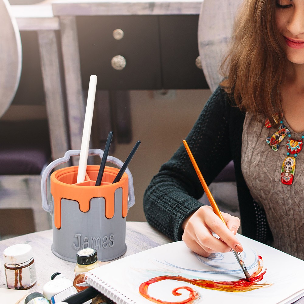 paint bucket pen holder