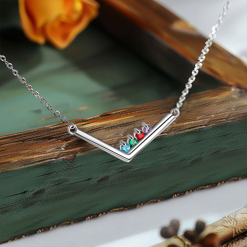 dainty birthstone necklaces