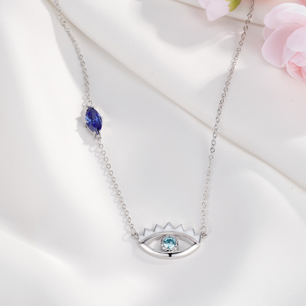 personalized evil eye necklace
