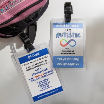 Autism Cards Lanyard