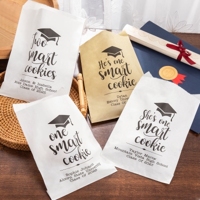 Custom Graduation Favor Bags, Set of 20, Class of 2026, Cookie/Candy Bags, Graduation Decorations, Graduation Party, Graduate Gift for Her/Him