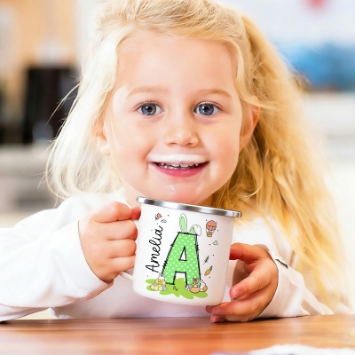 easter enamel mug