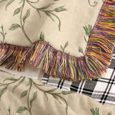 With tassels