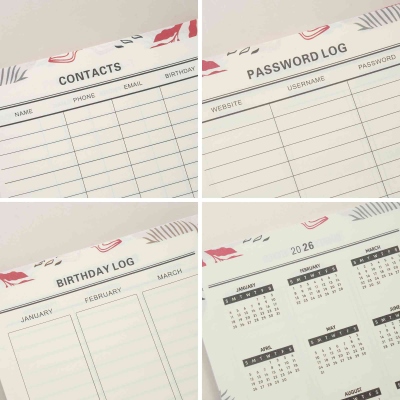 Personalized 2026-2028 Floral Butterfly Planner with Name, A5 Spiral Daily Agenda Calendar Planner, Birthday/Graduation Gift for Women/Family/Friends