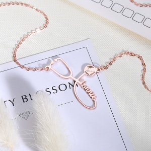personalzied stethoscope necklace