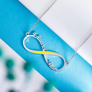 Personalized Inifinity Name Necklace Gift for Hero's Mom/Wife
