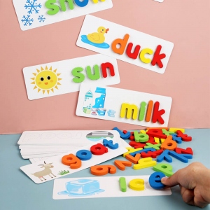 Wooden Words Spelling Game Set Early Education
