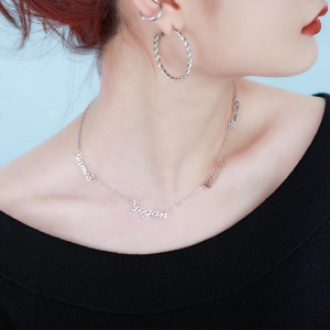 Personalized 1-4 Name Necklace