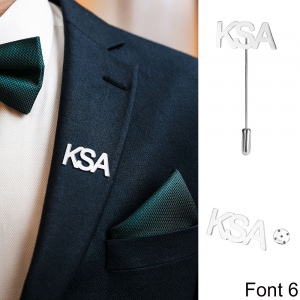 Personalized Initial Name Lapel Pin