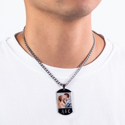 Gepersonaliseerde 1-4 foto's Dog Tag ketting