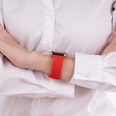 Personalized Name Silicone Watch Band for Apple Watch