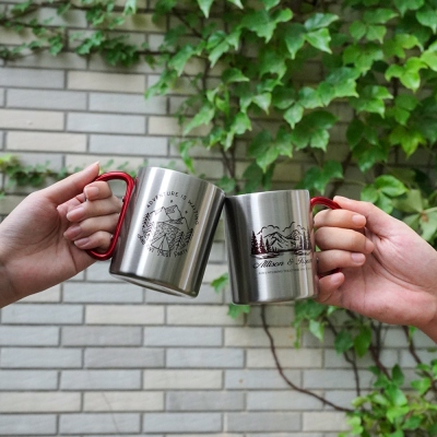 Personalized Carabiner Camping Mug