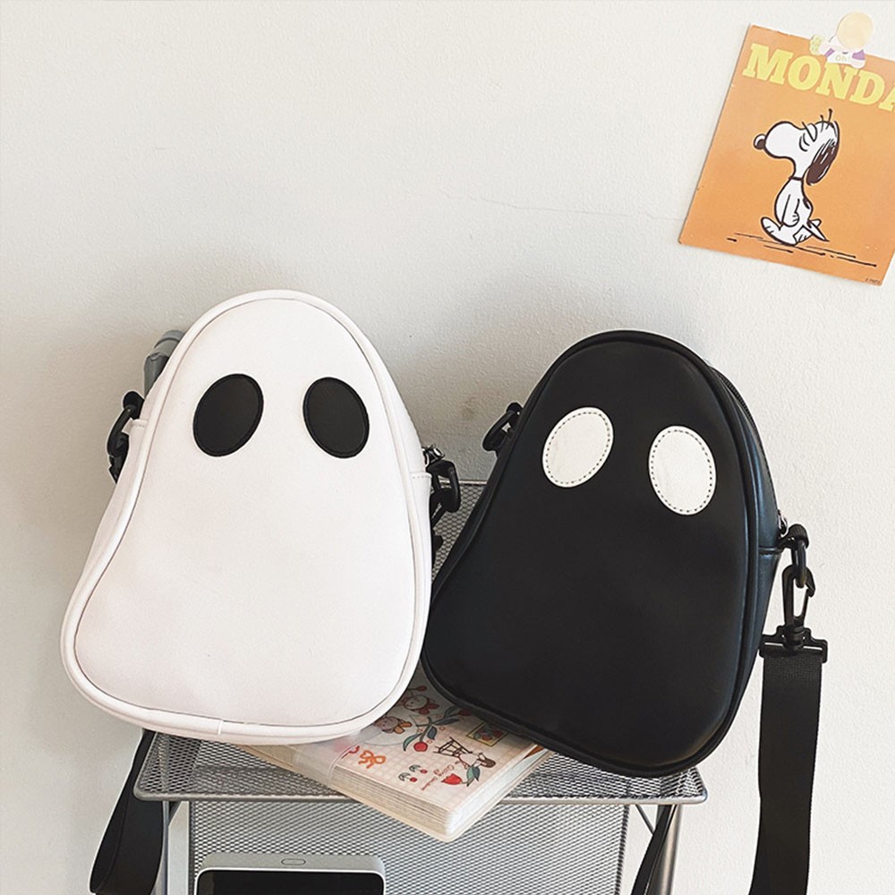 Sac à main fantôme d'Halloween, sac à bandoulière en similicuir PU sac à bandoulière mignon, cadeau de fantaisie de saison fantasmagorique pour femme fille