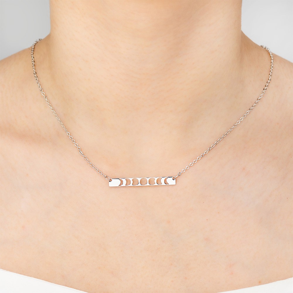 Moon Phase Necklace, Crescent Moon Necklace, Celestial Jewelry, Astrology Necklace, Birthday/Graduation/Christmas Gift for Mom/Wife/Sister/Girlfriend