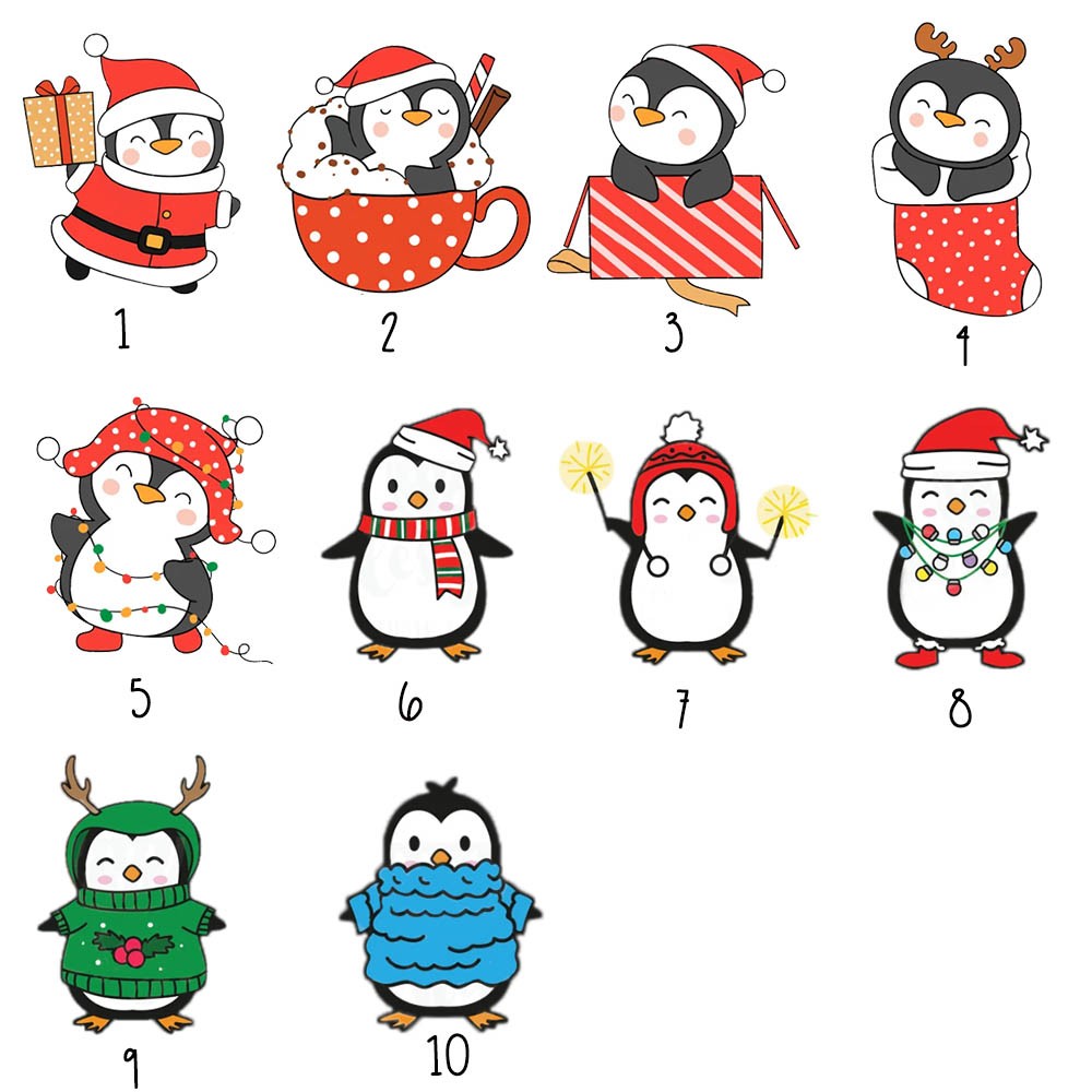 Personalized Christmas Gift Tin, Cute Animal Metal Storage Tin, Santa Snowman Penguins Sweet Treats Box, Home Organizer House Warming Gifts