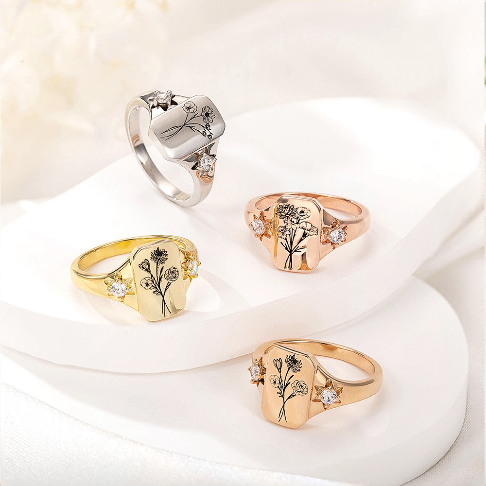 Personalisierte Ringe für Damen
