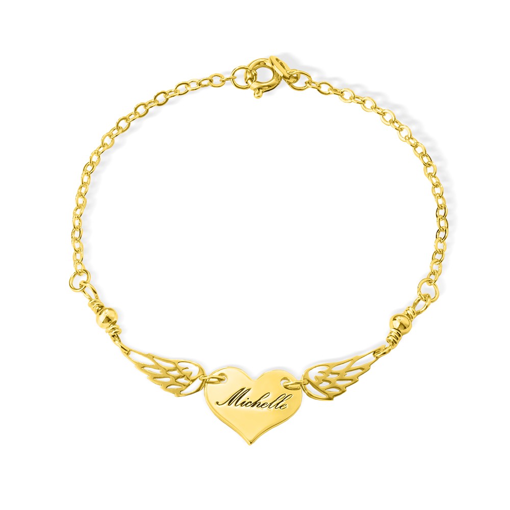 Custom Mommy Of An Angel Bracelet, Memorial Jewelry, Infant Loss Bracelet, Loss of Mother Bracelet, Miscarriage Gift, Memorial Wing Charm