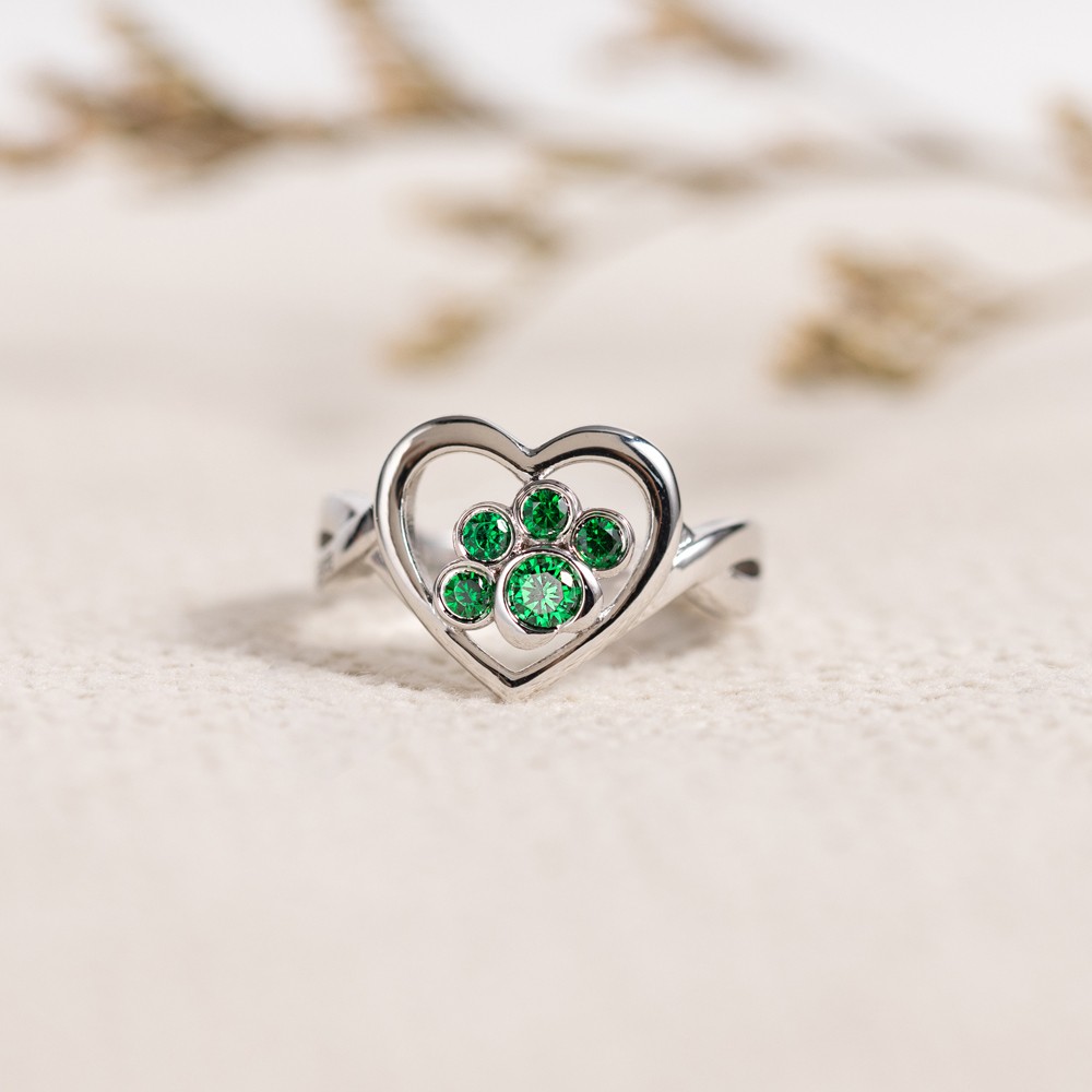 Dog Paw Print  ring