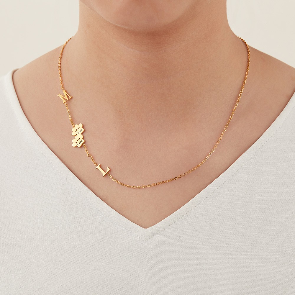initials necklace