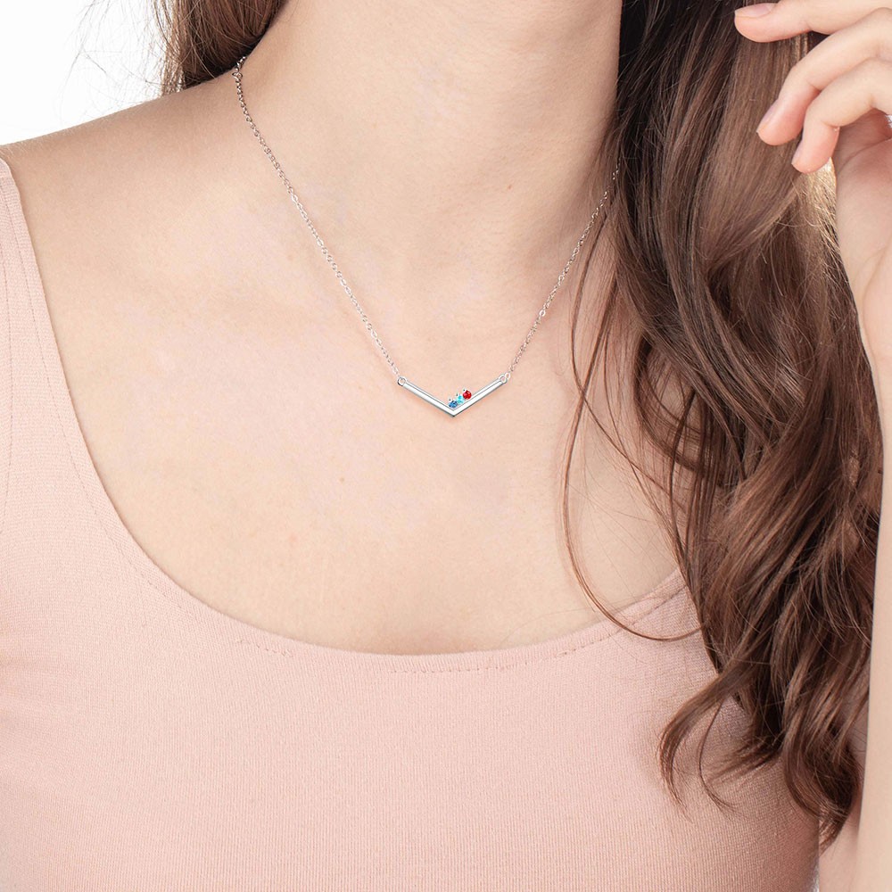birthstone necklace for mom