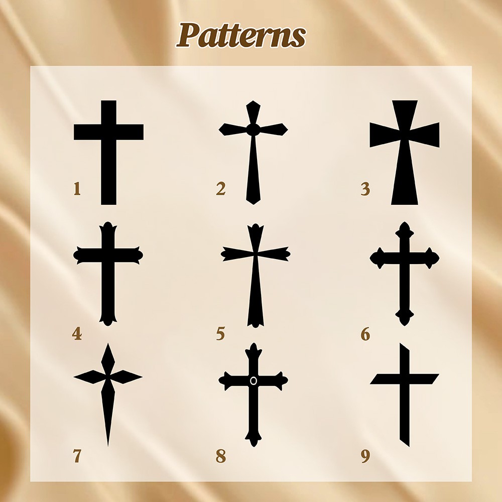 cross with two birth flowers