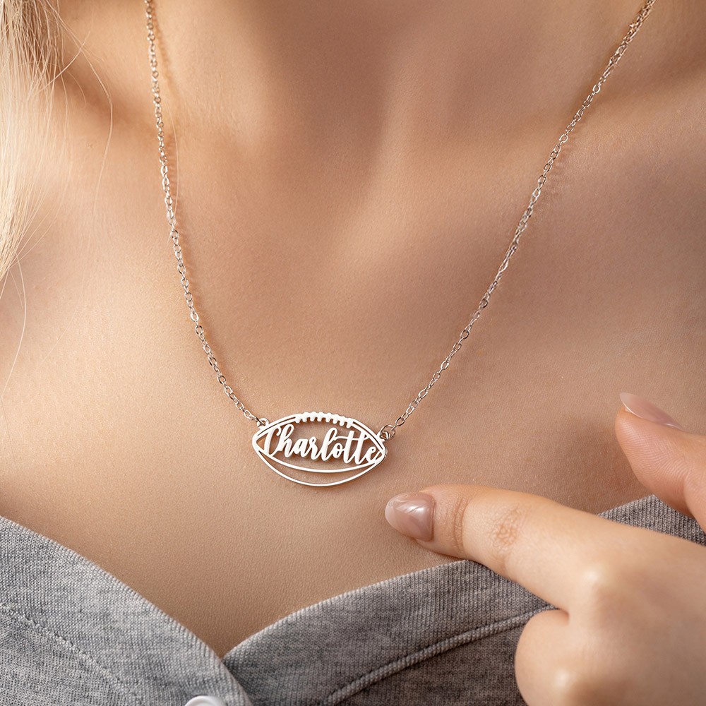 Rugby Shaped Pendant