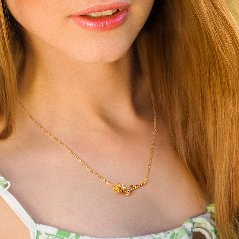birth flower jewelry