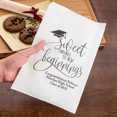 Custom Graduation Favor Bags, Set of 20, Class of 2026, Cookie/Candy Bags, Graduation Decorations, Graduation Party, Graduate Gift for Her/Him