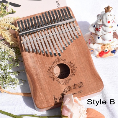 Kalimba 17 touches personnalisée avec nom gravé, piano à pouces africain en bois avec texte, instrument de musique, cadeau d'anniversaire pour enfants/adultes/passionnés de musique