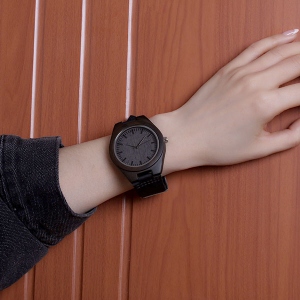 Customized Ebony Watch for Wife