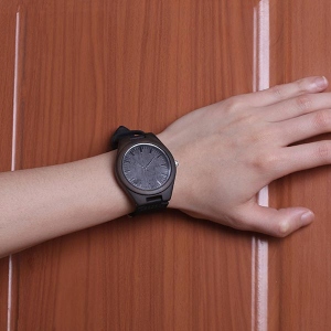 Engraved wooden watch for him