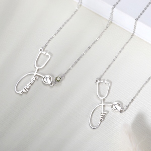 personalzied stethoscope necklace