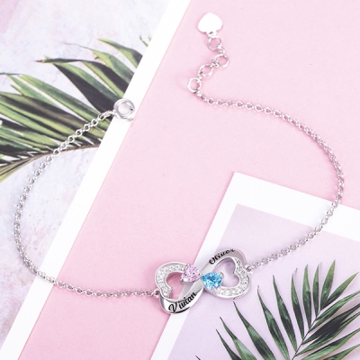 customized heart bracelet 