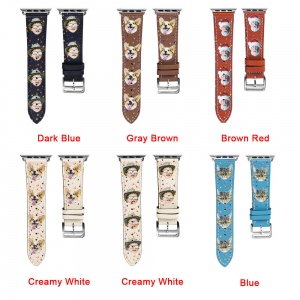 Personalized Photo Leather Watch Band for Apple Watch