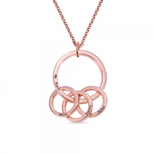 Personalized Name Family Necklace for Mother