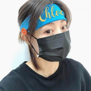 Personalized Adult/Doctor/Nurse/Healthcare Worker Headband with Buttons 2 Pack