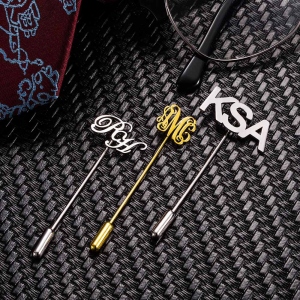 Personalized Initial Name Lapel Pin