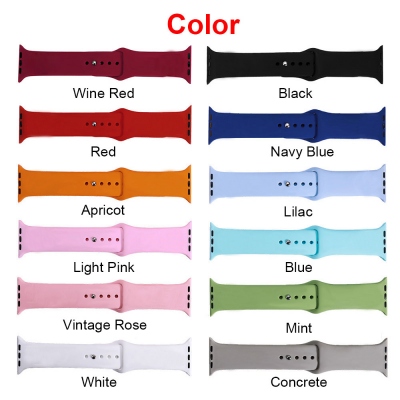 Personalized Name Silicone Watch Band for Apple Watch