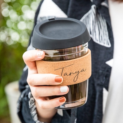 Tasse de voyage personnalisée réutilisable pour garder le café