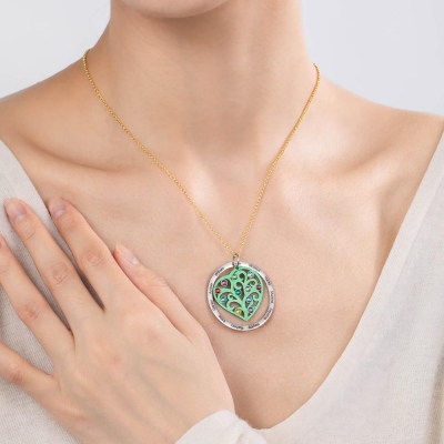 Personalized Family Tree Birthstone Necklace