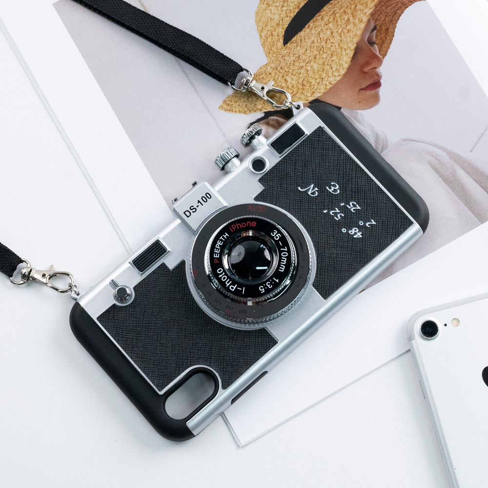 Capa de celular com câmera personalizada Emily em Paris capa para iPhone